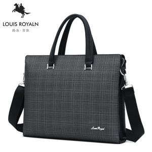 Louis Noble Trendy New Mens Briefcase Business Handbag A4 Conference Mens Bag Computer Bag Shoulder Crossbody 【JYUE】