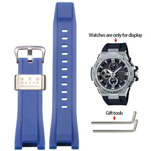 Resin Strap Accessories Are Auitable For Casio g-shock g-steel GST-B100 GST-S300 GST-S110 GST-S100 Mens Sports Waterproof Strap
