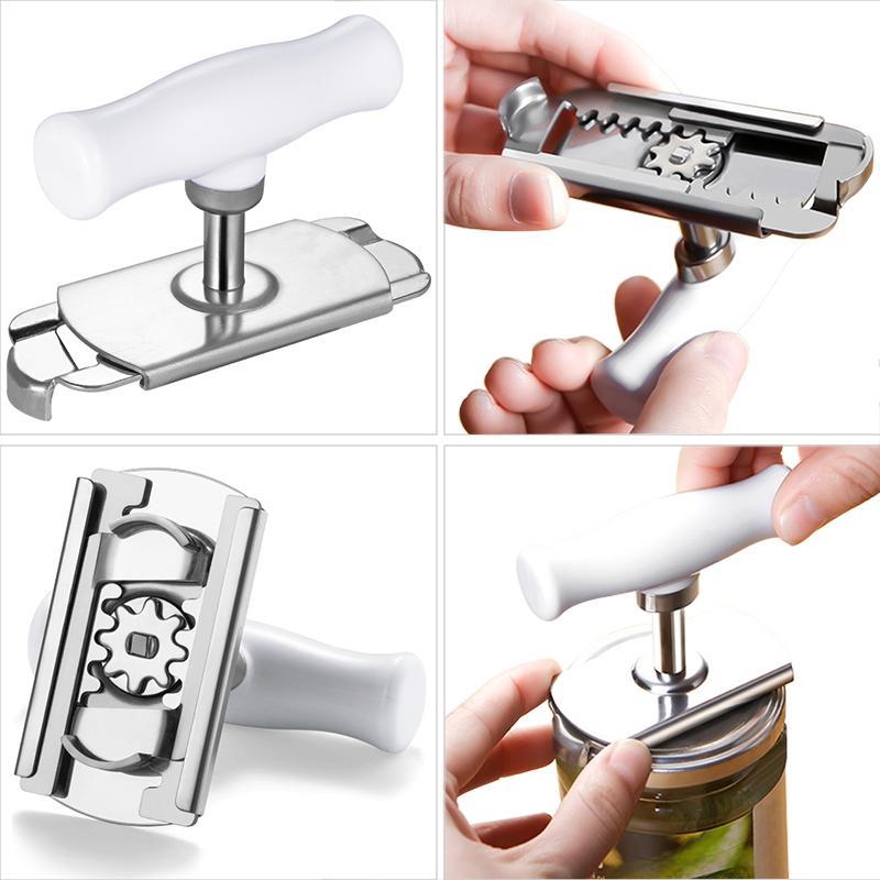 Konco Adjustable Jar & Can Opener For 1-4 Inch Lids, Multifunctional Bottle Cap & Jam Cork Opening Kitchen Tool
_voghion.com