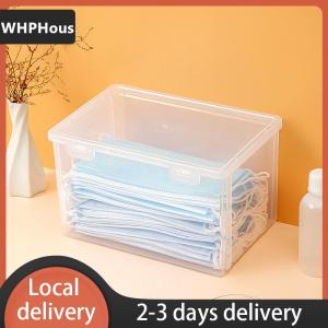 [COD] WHPHous Ship within 24 hours Mask Storage Box Household Dust-proof Sealed Large-Capacity Box Waterproof Dustproof Sundries Storage Box Holder