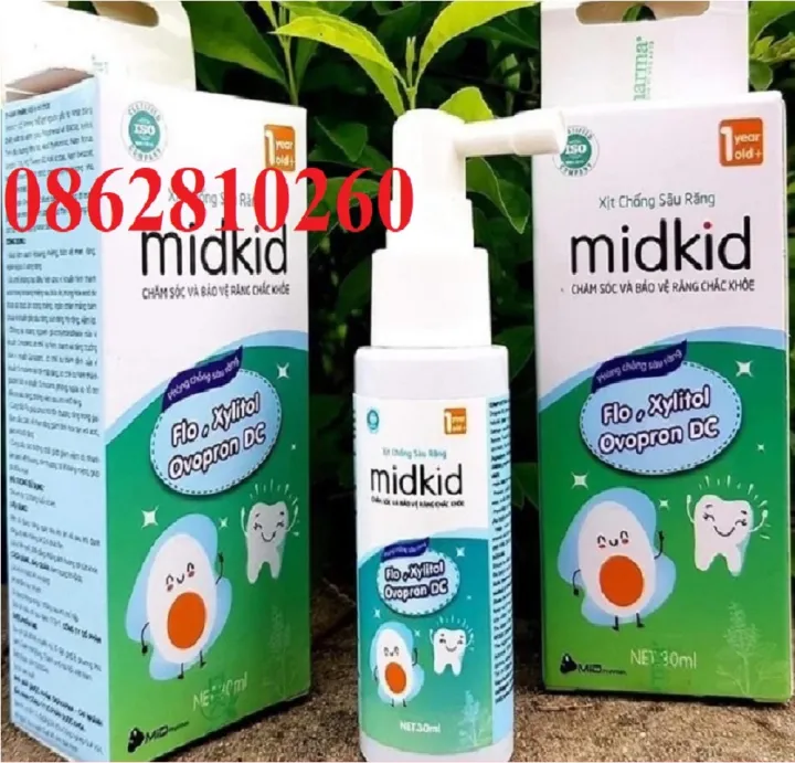 Xịt chống sâu răng midkid