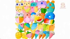 28Pcs Squeaky Dog Toys Bulk Set - Cute Small Dog Toys Plush Puppy Chew Toys for Small/Medium Dogs InteractiveToys to Keep Puppies Busy