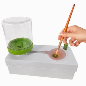 Hot-selling Brush Cleaner Automatic Water Change Cleaning Brush Holder Brush Rinser for Kids