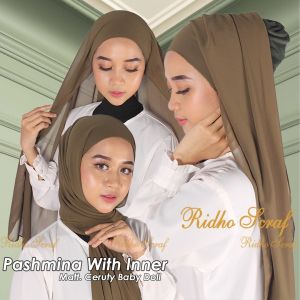 HIJAB PASHMINA WITH INNER/PASMINA INNER TERBARU/PASMINA INNER TERLARIS/PASMINA TERBARU/PASMINA 2 in 1 INNER