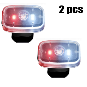 2 Đèn LED Đèn Chạy USB Có Thể Sạc Lại Đèn Flash Dạng Kẹp 5 Chế Độ Chiếu Sáng Phụ Kiện Tầm Nhìn Cao Thích Hợp Để Chạy Bộ Đạp Xe Đi Bộ Đường Dài Đi Bộ Đêm