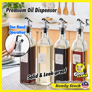 GOOD LLAMA 500ML Oil Dispenser Glass Bottle For Cooking Oil Vinegar And Sause
