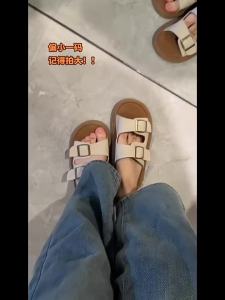 WomenS Summer Outdoor Slippers 2025 New Vintage Style Casual Versatile Soft Flat Beach Sandals
