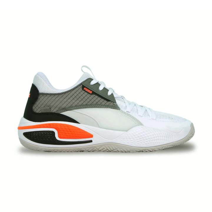 Puma Court Rider Men Basketball Shoes (White /Black) 19506402