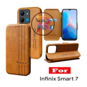 For Infinix Smart 7 Case Flip Magnet Dompet Motif Triple x Flip Cover Leather Premium Casing  HP