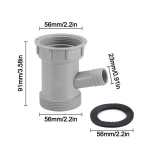 MIRELINA Anti Leak Kitchen Sink Drain Connector Corrosion Resistant Sealing Gasket Basin Pipe Fitting Threaded Nut Drainage Connector Kitchen Sink