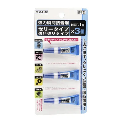 Moritoku Superglue Gel Type -Single Use 1G X 3P