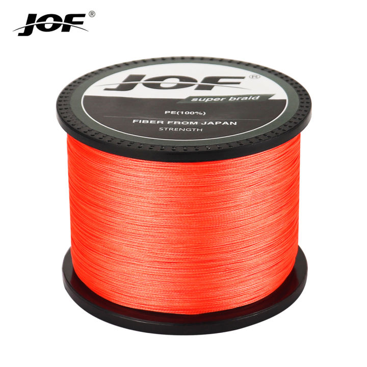 JOF Multicolor 4 Strands 500M 1000M PE Braid Fishing Line Sea Saltwater