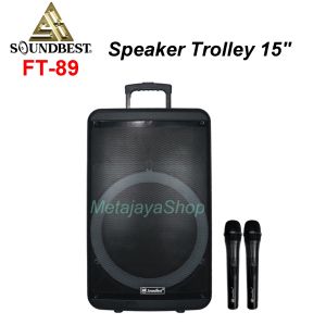 Speaker Portable Soundbest  FT-89 - Professional Speaker Trolley 15 inch