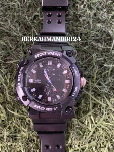 Jam Tangan Pilot Sport Watch Hitam Water Resistent Jam Tangan Pria Digital