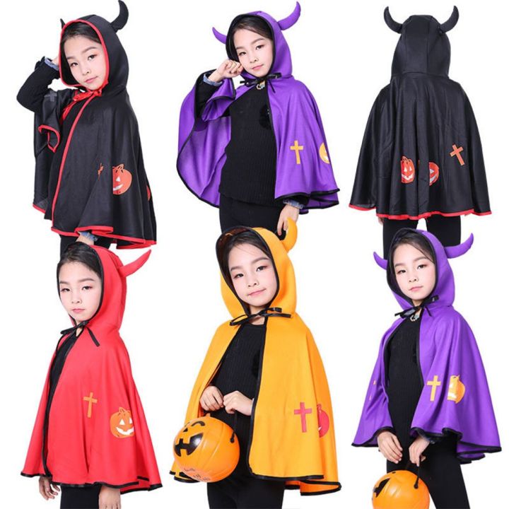 KUXMTC Funny Cartoon Children Day Halloween Party Cloak Cosplay Costume ...