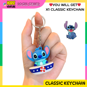 (READY STOCK) Stitch Keychain Cute Cartoon Doll Pendant Bag Charm卡通钥匙扣可爱挂饰时尚书包挂件学生款rantai kunci kartun comel hiasan beg