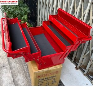 Kingtony 87402/Thùng đồ nghề Thép Đài Loan  5 ngăn 470 x 220 x 260mm