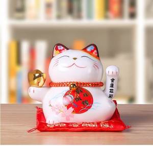 Mèo thần tài vẫy tay Đại phú đại quý cao 18cm mèo thần tài kinh doanh quà tặng khai trương tân gia ý nghĩa