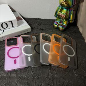 For Xiaomi Mi 15 14 13 Pro Case Hard Transparent Wireless charging Protective Back Cover Case For Xiaomi Mi 14 Ultra 15