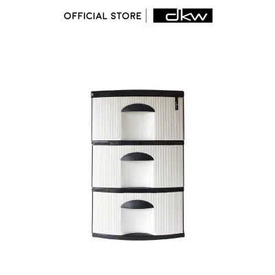 DKW ตู้ลิ้นชักลายเส้น 3 และ 4 ชั้น รุ่น Jumbo HH-410/4 410/3 ตู้เก็บของ ตู้เสื้อผ้า