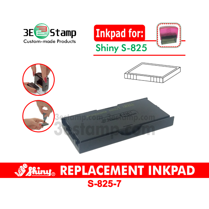 S8257 Shiny Replacement Ink Pad for Shiny 825 / S825 / S825 Self