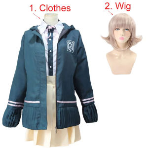 Danganronpa 2 Chiaki Nanami School Uniform Outfits Anime Customize Cosplay Costumes