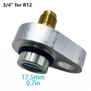 PAZNUL 1Pcs Metal Leak Detection Plug 3/8" 1/2" 5/8" 3/4" R134/R12 Condenser Plug Air Conditioning Leakage Plug for Air-conditioning Compressor Pump
