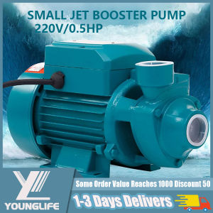 ELVES 220V Electric Water Pump Heavy Duty Booster Jet Pump 370W 0.5HP Portable Booster Pump Peripheral Jet True Rated