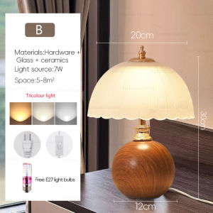 New Nordic Living Room Light LED Bedroom Bedside Table Lamp Modern Dining Room Light (Including Light Source)