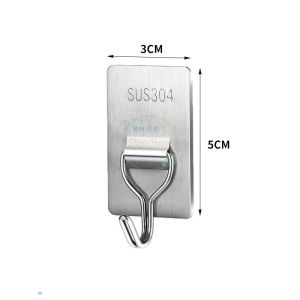 Móc Dán Tường Chịu Lực Inox Móc Treo Tường Siêu Dính Treo Đồ Đa Năng Không Cần Khoan