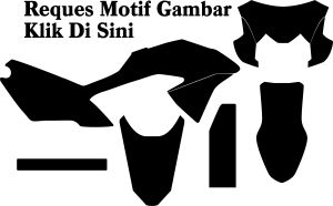 Decal Sticker KLX 150 BF Putih Full Body Free custom Dekal Sticker KLX 150 BF Full Body