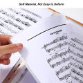 A4 Size Music Holder 20 Sleeves 40 Pocket Capacity Luxury PU Leather Cover Music Folder for Piano Violin Orchestra Flexible Rings for Band Practice. 