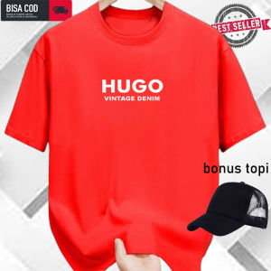 Bonus Topi...!!! Kaos Distro Lengan Pendek hu90 vint Text putih/ Kaos Premium / Kaos Terkeren / Baju Kaos pria & Wanita / Kaos Termurah