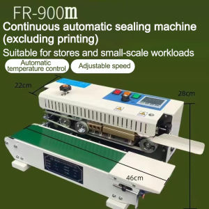 FR-900 Compact And Portable Design Plastic Bag Band Sealing Machine Sealer Auto Horizontal Bag Sealer Continuous