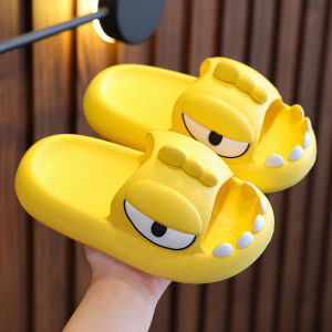 Children-King Slippers Kids Boy Girls Summer Cartoon Cute Flip Flops Casual Sports Green Pink Sandals Princess Shark Shoes Teenage Korean Style Fashion Running Beach Flat Soft Baby selipar budak lelaki