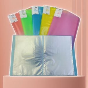 Bìa Nhựa 20 Lá 40 Lá 60 Lá 80 Lá 100 Lá Bìa Nhựa Nhiều Lá Đựng Hồ Sơ Bìa Album Màu Ngẫu Nhiên
