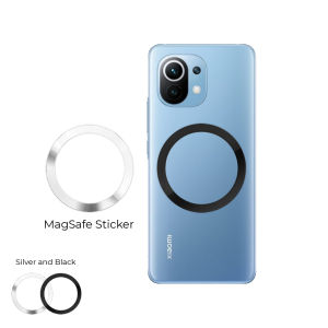 Orbit magnetic Metal Ring for All Phones Samsung Androids & Wireless Charger (2 pcs)