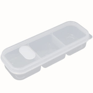 Narrow Slit Refrigerator Fresh-keeping Box Fruit Vegetable Frozen Meat Portion Box Microwaved Safe Food Container with Pores