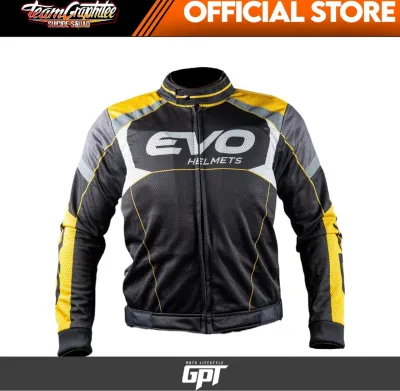 EVO Riding Jacket - Black White Yellow
