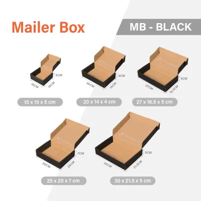 Kraft Mailing Box - Brown Red Black - Packaging Supplies - Wholesale