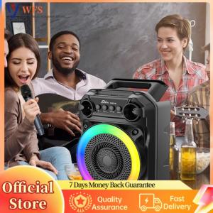 【Flagship】High-Quality Bluetooth Portable Speaker with Microphone RGB Lights for Karaoke and Outdoor Gatherings