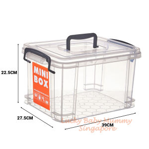 Transparent Multi-Use Storage Box / Plastic Storage Container With Comfortable Handle / Storage Organiser Rainbow Culture