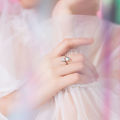 【Bosuer💛COD】Cincin Ekor Ikan Ins Manis Cincin Jari Telunjuk Batu Bulan Cincin Jari Telunjuk Gaya Mori Busa Putri Duyung Wanita. 