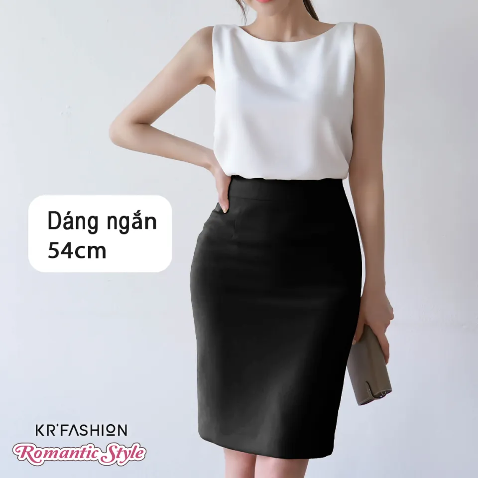 Thời trang công sở hàn quốc SK227- Chân váy công sở dáng dài Krfashion  style Hàn Quốc đẹp Sang Trọng vải Co dãn tốt, váy midi 2 lớp có xẻ sau