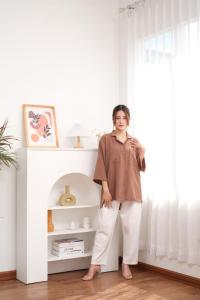 SISTAQUE - Kemeja Oversize Wanita Kekinian Gebrilla / Atasan Kantor