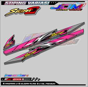 STRIPING VARIASI YAMAHA SIGMA E / STICKER LIST VARIASI MOTOR YAMAHA SIGMA E