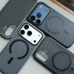 For Ripple Case For iPhone 17 Pro Max 17Pro Simple Matte Transparent Hard Back Cover Shockproof Bumper