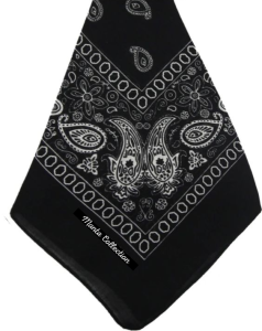 M.C - Slayer - Bandana - Masker - Penutup Mulut Berkendara - Slayer Batik - Bandana Batik - Scarft Multifungsi - Warna Hitam