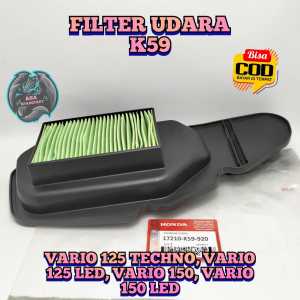 FILTER UDARA SARINGAN UDARA HONDA K59 KUALITAS ASLI ORIGINAL UNTUK MOTOR VARIO 125 TECHNO VVARIO 125 LED VARIO 150 VARIO LED