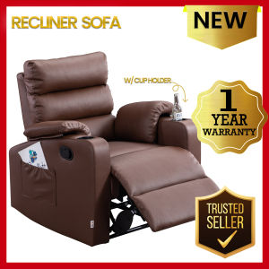 Akisha-M Air Leather (Manual Recliner) /Akisha-E Air Leather (Power Recliner) with Cup Holder and Side Pocket